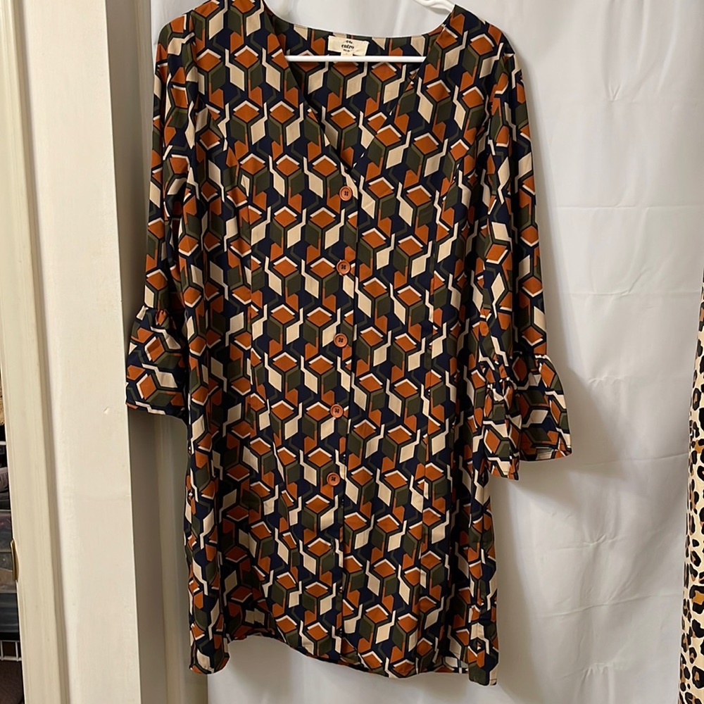 Women’s long sleeve dress multicolor